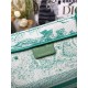 Dior Medium Dioriviera Book Tote in Aquamarina Toile de Jouy Embroidery