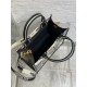 Dior Small Book Tote Bag with Strap in Zodiac Embroidery and Black Calfskin