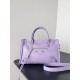 Balenciaga Le City Small Bag in Lilas Arena Lambskin