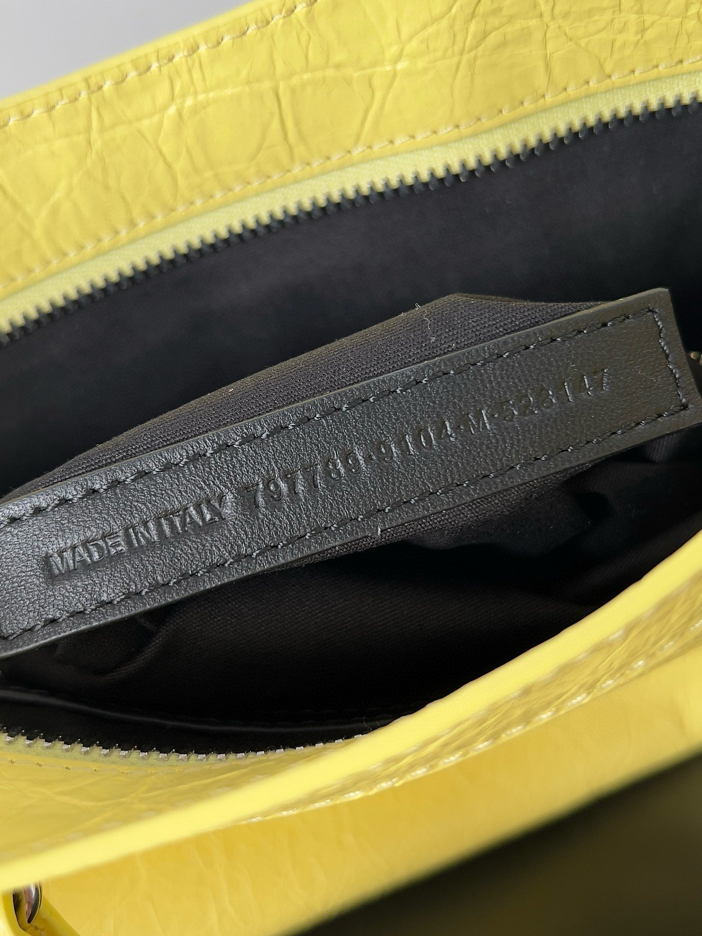 Balenciaga Le City Small Bag in Yellow Arena Lambskin