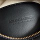 Bottega Veneta Small Loop Crossbody Bag In Black Intrecciato Lambskin