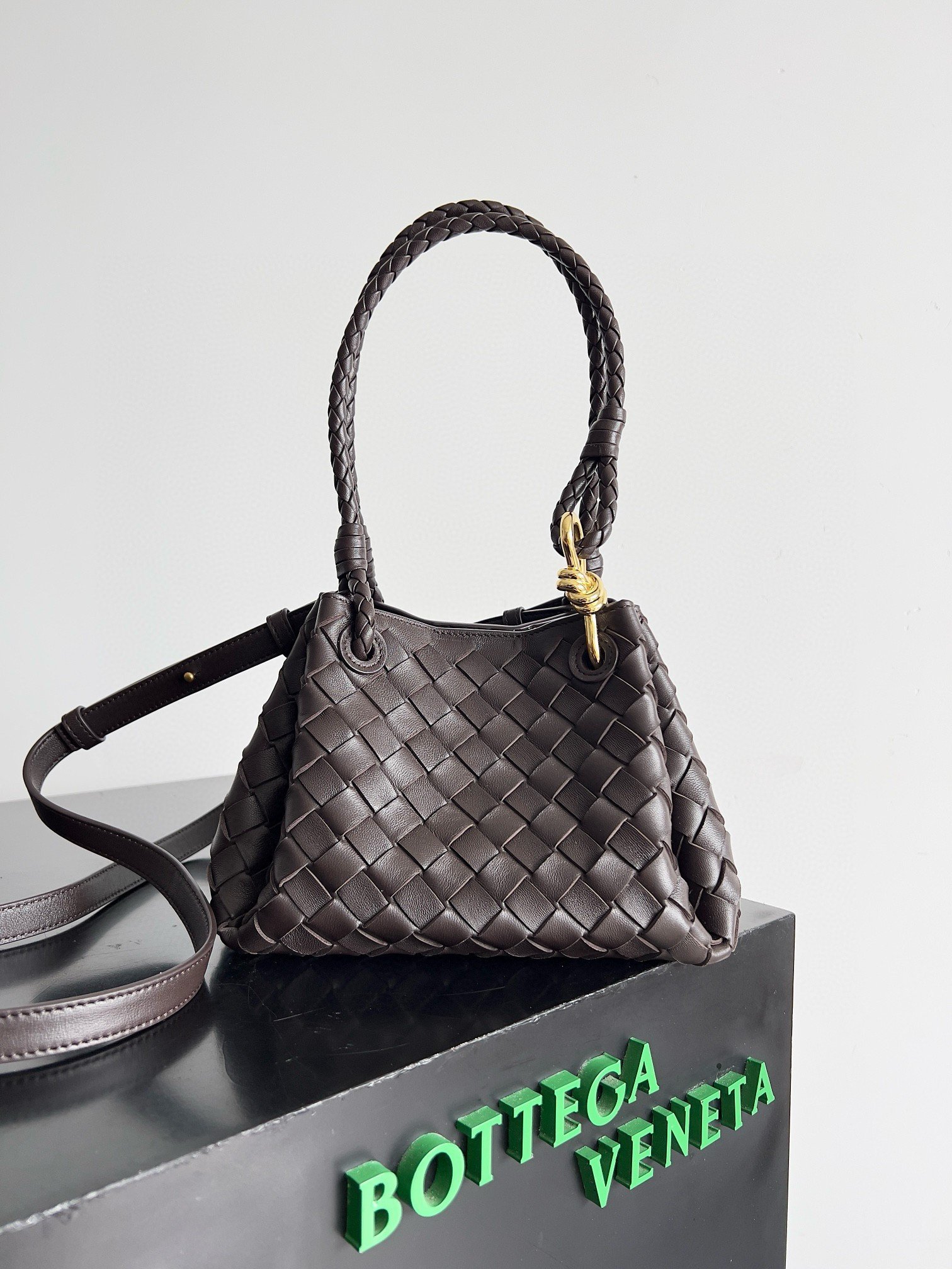 Bottega Veneta Parachute Small Bag in Fondant Intrecciato Lambskin