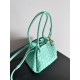 Bottega Veneta Parachute Small Bag in Green Oasis Intrecciato Lambskin