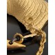 Bottega Veneta Sardine Small Bag with Chain in Natural Raffia