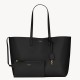 Saint Laurent Shopping Tote Bag in Black Leather