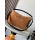 Loewe Puzzle Large Bag in Brown Suede Calfskin