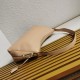 Prada Aimee Large Shoulder Bag in Travertine Leather