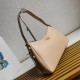 Prada Aimee Large Shoulder Bag in Travertine Leather