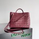 Bottega Veneta Andiamo Small Bag in Barolo Intrecciato Lambskin