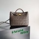 Bottega Veneta Andiamo Small Bag in Kaki Intrecciato Lambskin