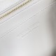 Bottega Veneta Andiamo Small East/West Bag in White Intrecciato Lambskin