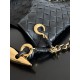 Bottega Veneta Sardine Small Bag with Chain in Black Lambskin