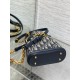 Dior C'est Small Bag in Blue Oblique Jacquard