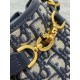 Dior C'est Small Bag in Blue Oblique Jacquard