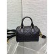 Dior Groove 20 Bag in Black Macrocannage Calfskin