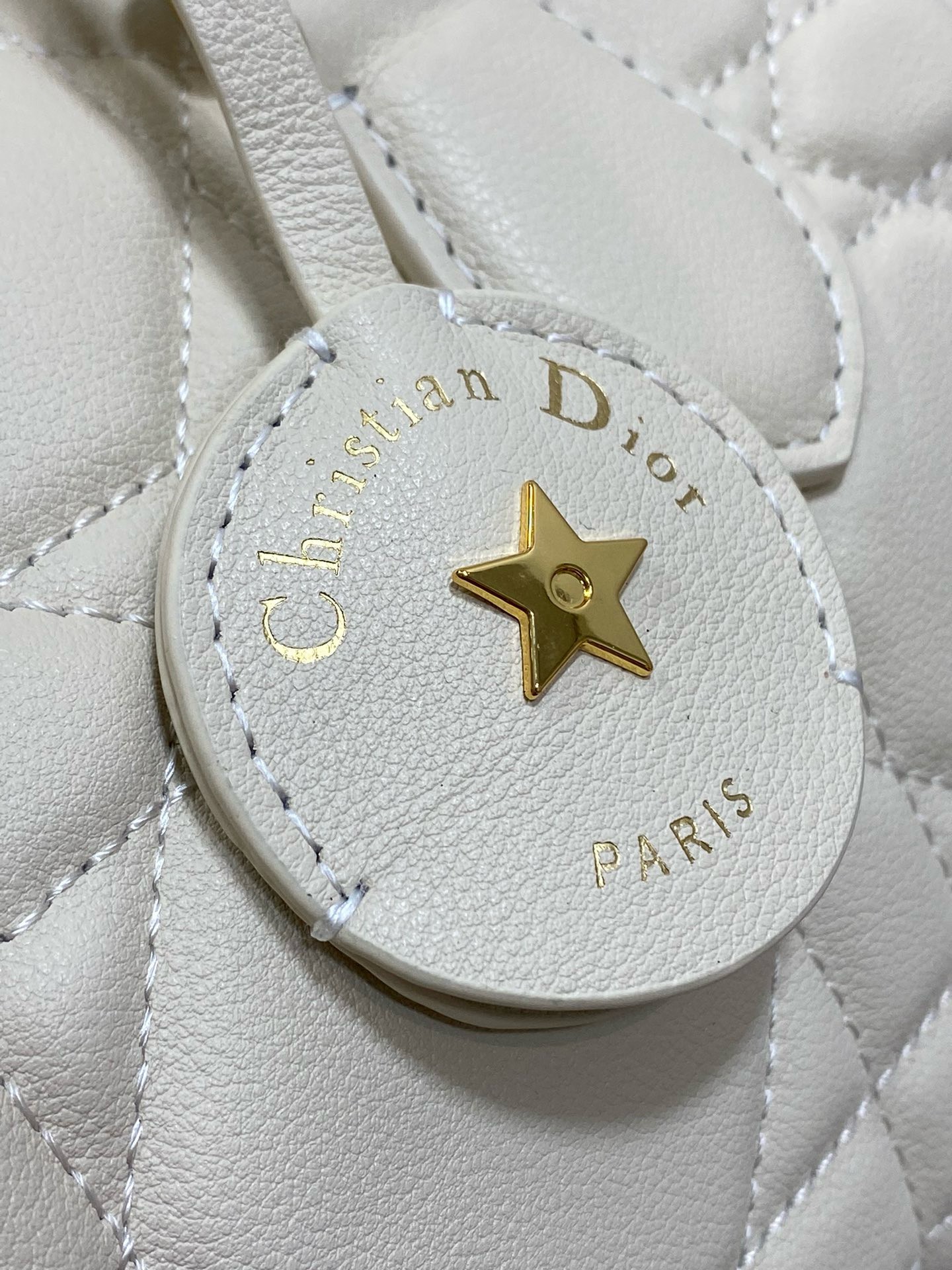 Dior Groove 20 Bag in Dusty Ivory Macrocannage Calfskin