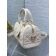 Dior Groove 20 Bag in Dusty Ivory Macrocannage Calfskin