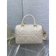 Dior Groove 25 Bag in Dusty Ivory Macrocannage Calfskin