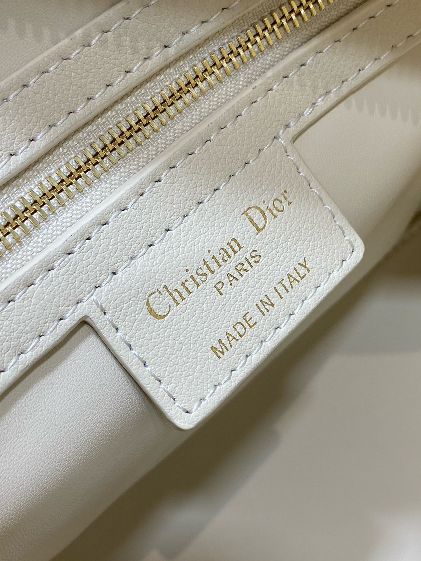 Dior Groove 25 Bag in Dusty Ivory Macrocannage Calfskin