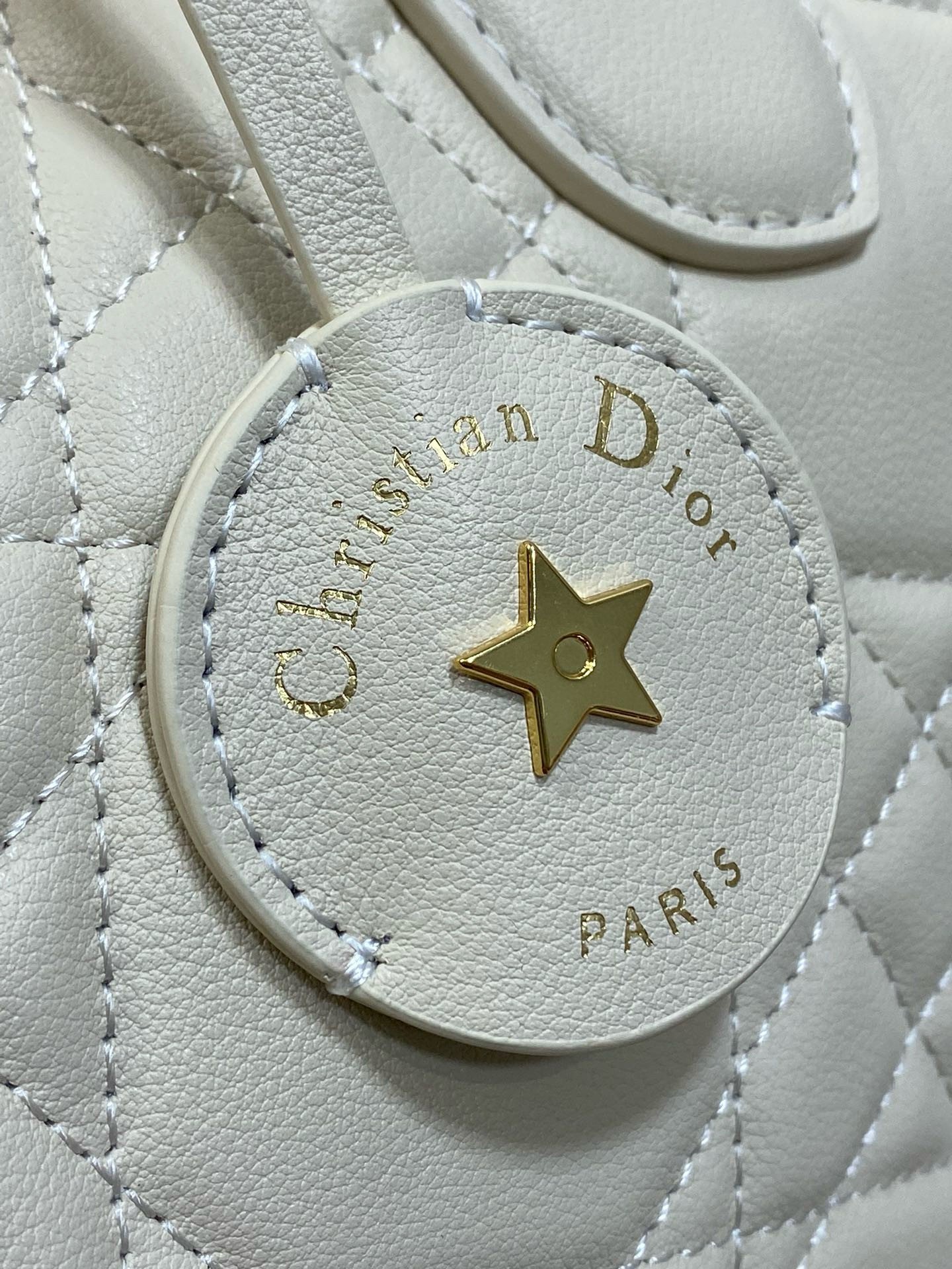 Dior Groove 25 Bag in Dusty Ivory Macrocannage Calfskin