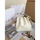 Dior Small Jolie Bucket Bag in White Macrocannage Lambskin