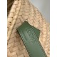 Loewe Medium Basket Bag in Raffia and Rosemary Calfskin