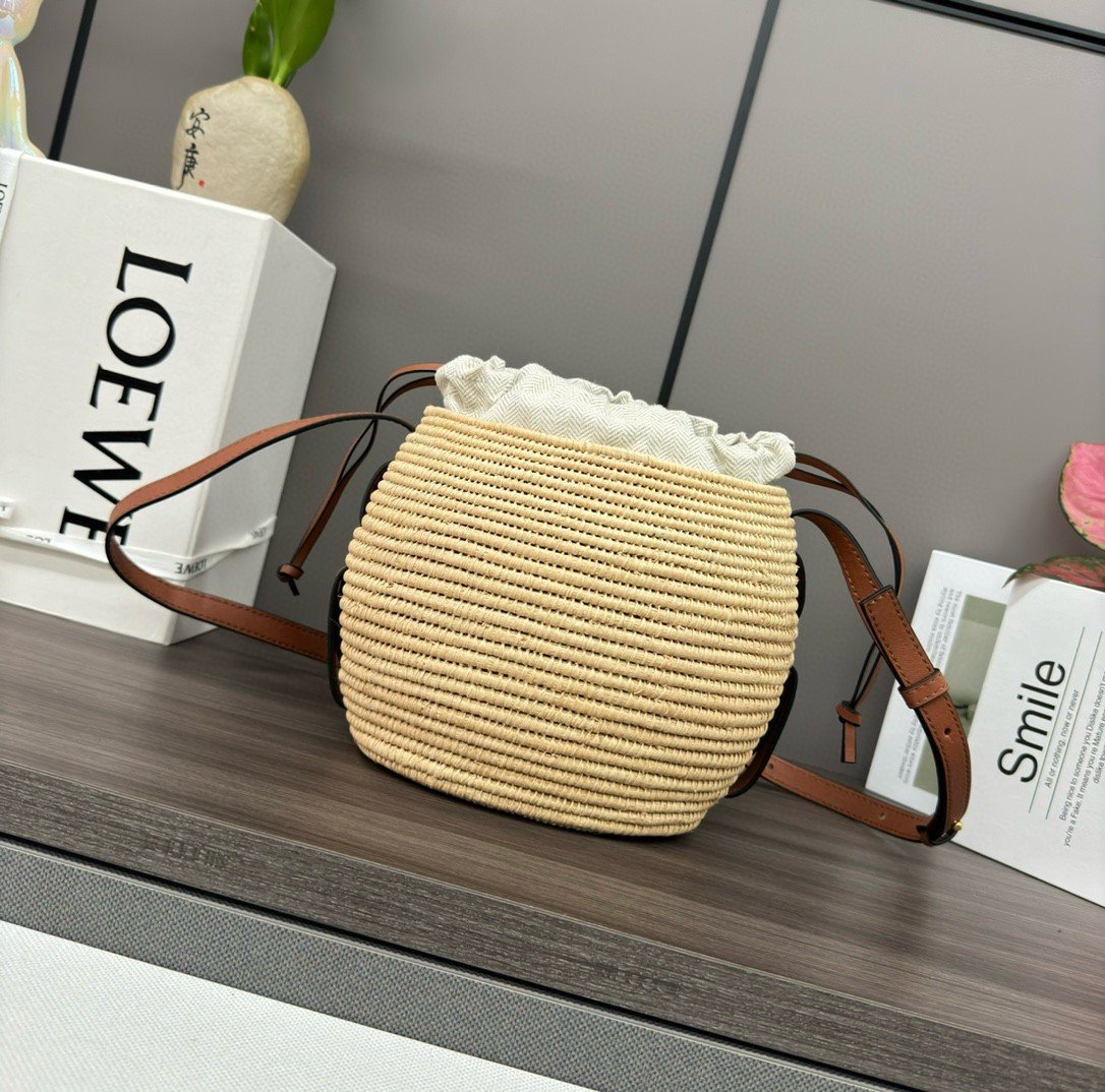 Loewe x Paula’s Ibiza Raffia Beehive Basket Bag