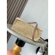 Loewe Small LOEWE Font Tote in Natural Raffia