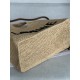 Loewe Small LOEWE Font Tote in Natural Raffia