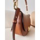 Valentino Garavani Ohval Small Shoulder Bag in Brown Calfskin