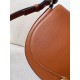 Valentino Garavani Ohval Medium Shoulder Bag in Brown Calfskin