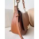 Valentino Garavani Ohval Medium Shoulder Bag in Brown Calfskin