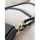 Valentino Garavani Ohval Medium Shoulder Bag in Black Calfskin