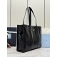 Prada Large Tote Bag in Black Lambskin