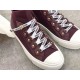 Dior Walk'N'Dior Mid-top Sneakers In Bordeaux Technical Knit