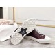 Dior Walk'N'Dior Mid-top Sneakers In Bordeaux Technical Knit