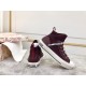 Dior Walk'N'Dior Mid-top Sneakers In Bordeaux Technical Knit