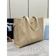 Prada Large Tote Bag in Beige Lambskin