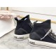 Dior Walk'N'Dior Mid-top Sneakers In Black Technical Knit