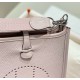 Hermes Evelyne III TPM Bag In Mauve Pale Clemence Leather