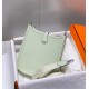 Hermes Evelyne III TPM Bag In Vert Fizz Clemence Leather