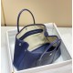 Hermes Garden Party 30 Bag In Blue Saphir Taurillon Leather