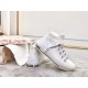 Dior Walk'N'Dior Mid-top Sneakers In White Technical Knit