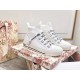 Dior Walk'N'Dior Mid-top Sneakers In White Technical Knit