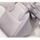 Hermes Lindy Mini Bag In Mauve Pale Clemence Leather PHW