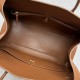 The Row Margaux EW Top Handle Bag in Brown Smooth Calfskin