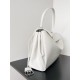 Balenciaga Rodeo Large Bag in White Crocodile Embossed Calfskin