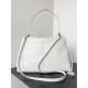 Balenciaga Rodeo Large Bag in White Crocodile Embossed Calfskin