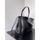 Balenciaga Rodeo Large Bag in Black Crocodile Embossed Calfskin