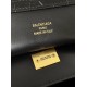 Balenciaga Rodeo Large Bag in Black Crocodile Embossed Calfskin